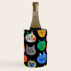 Funny colorful cat cartoon pattern Wine Chiller Gallery Image 2