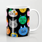 Funny colorful cat cartoon pattern Coffee Mug Gallery Image 1