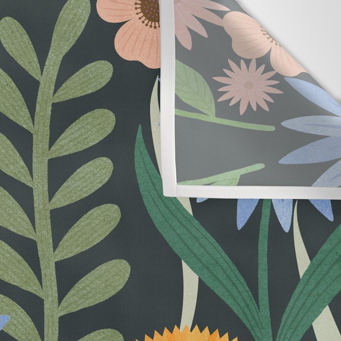 Wildflower Garden - Dark Wall Tapestry Gallery Image 3