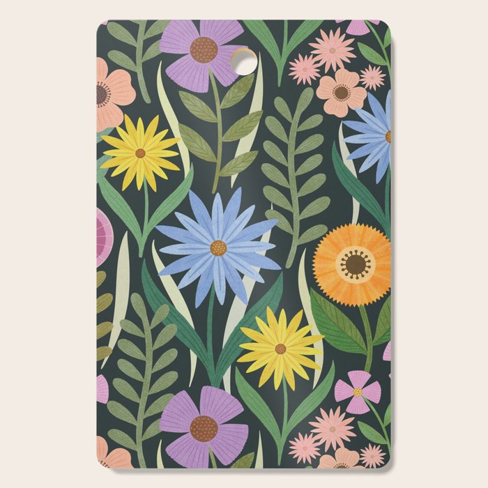 Wildflower Garden - Dark Cutting Board Gallery Image 1