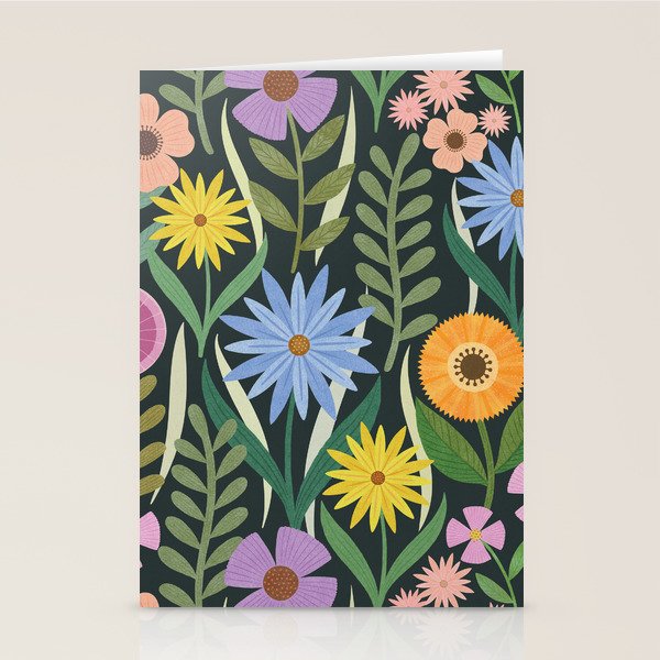 Wildflower Garden - Dark Stationery Card Gallery Image 2