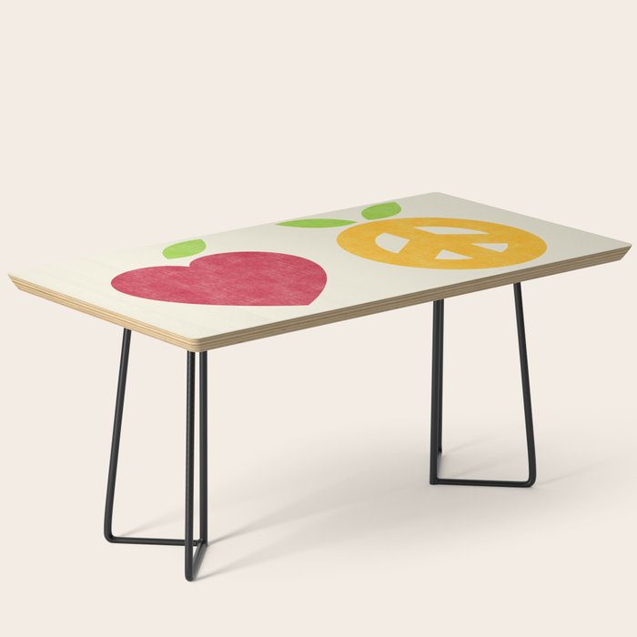Apple and Orange - Love and Peace Coffee Table Gallery Image 1