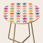 Retro Colorful Stars Side Table Gallery Image 2