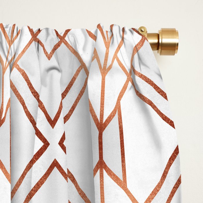 Copper Geo Window Curtain Gallery Image 2