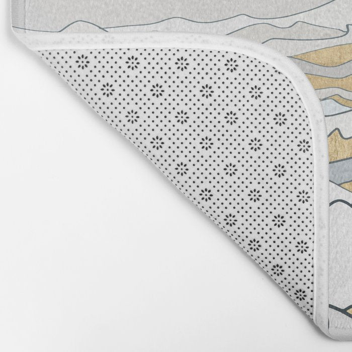 Golden Ocean Bath Mat Gallery Image 2