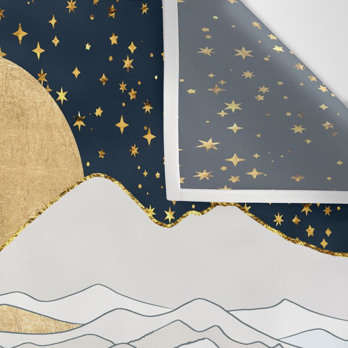 Golden Ocean Wall Tapestry Gallery Image 3