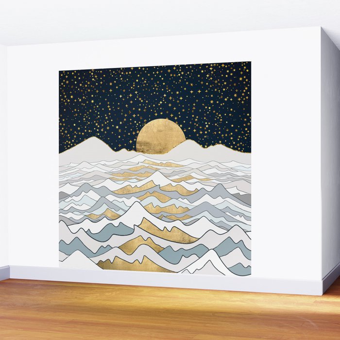 Golden Ocean Wall Mural Gallery Image 2