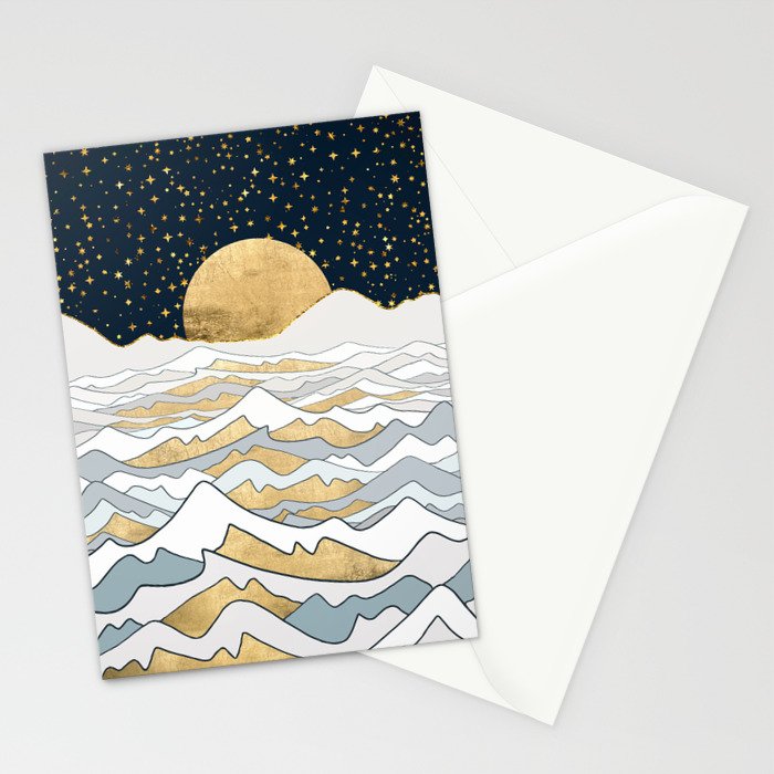 Golden Ocean Stationery Card Gallery Image 2