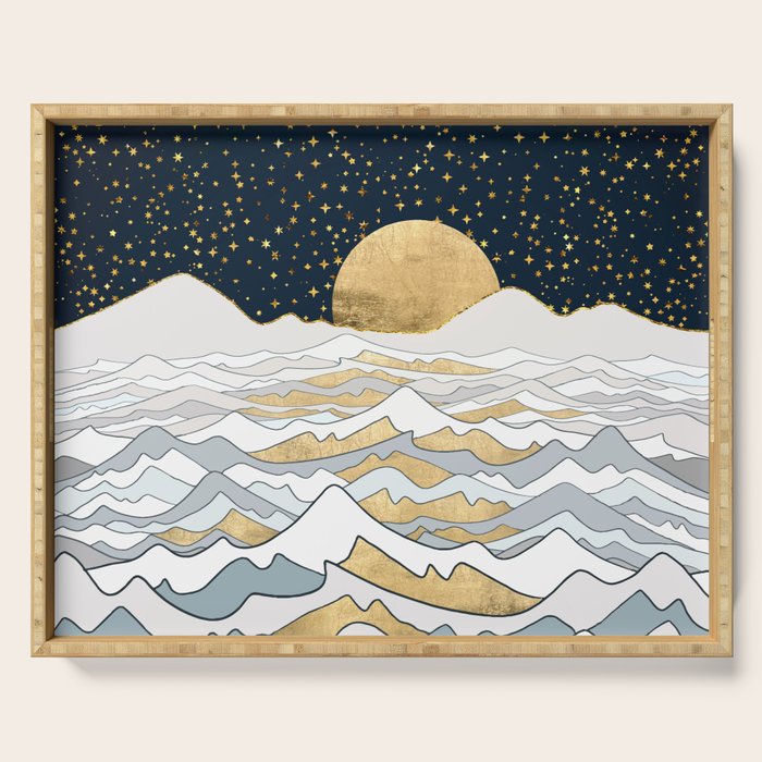 Golden Ocean Serving Tray Gallery Image 1
