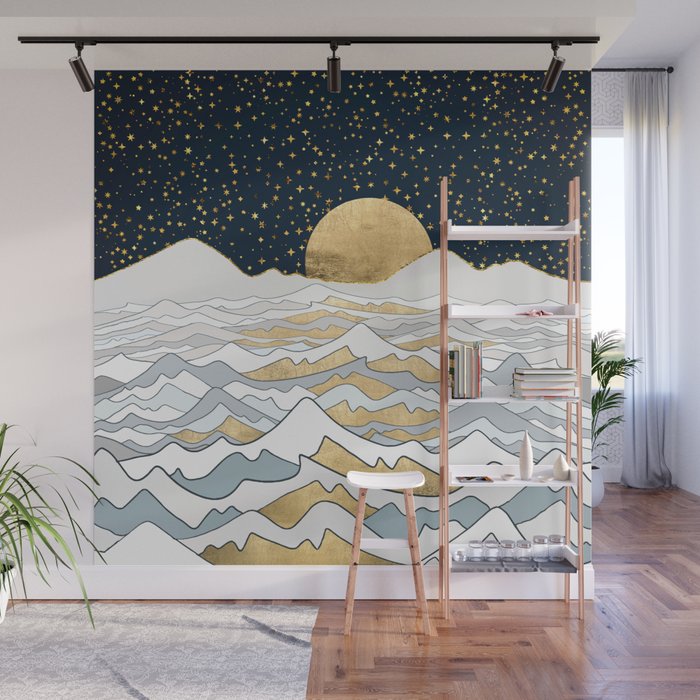 Golden Ocean Wall Mural Gallery Image 1