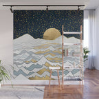Golden Ocean Wall Mural Gallery Image 1