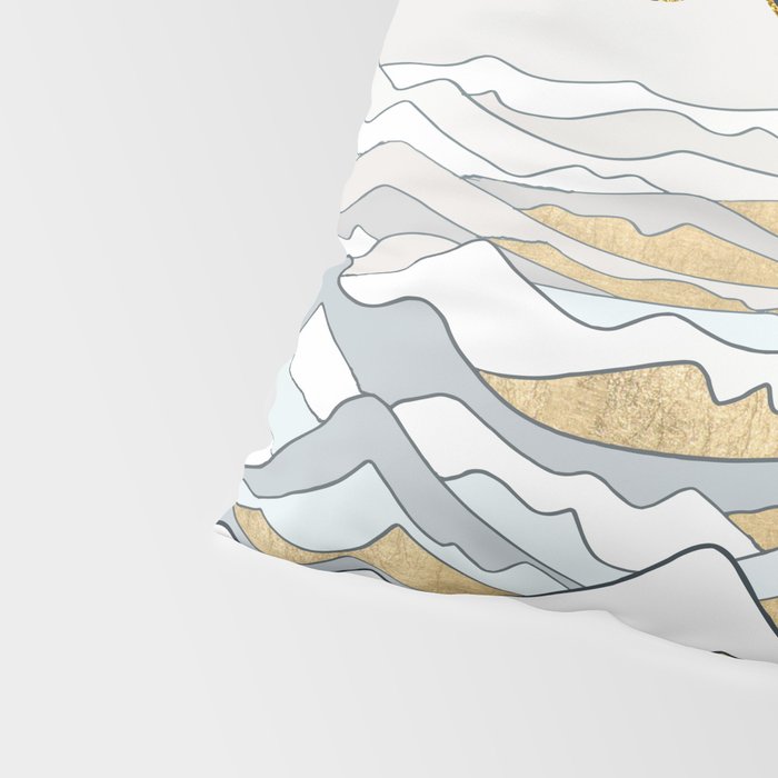 Golden Ocean Pillow Sham Gallery Image 4