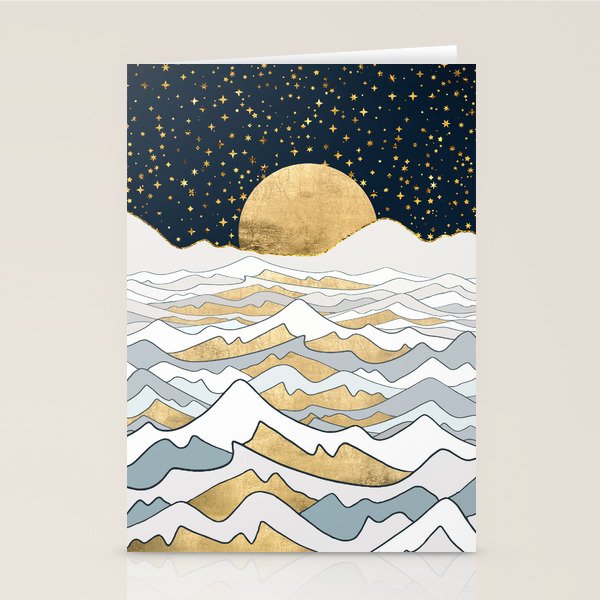 Golden Ocean Stationery Card Gallery Image 1