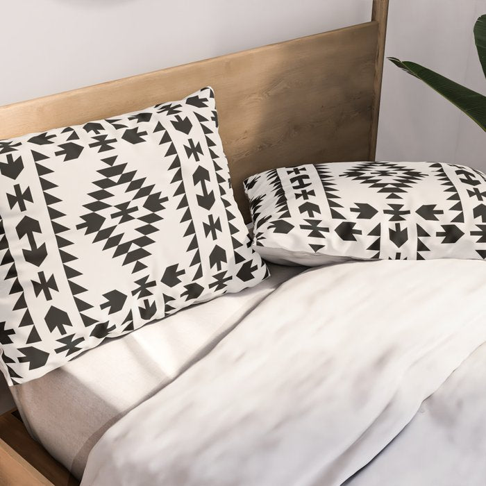 GEO PANEL WHITE Pillow Sham Gallery Image 2