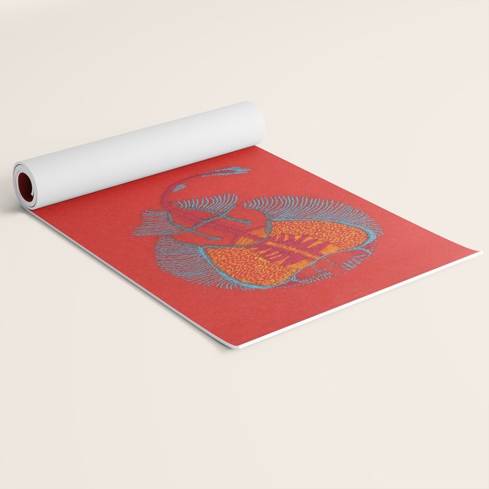 Stitches - Electric ray Yoga Mat Gallery Image 2