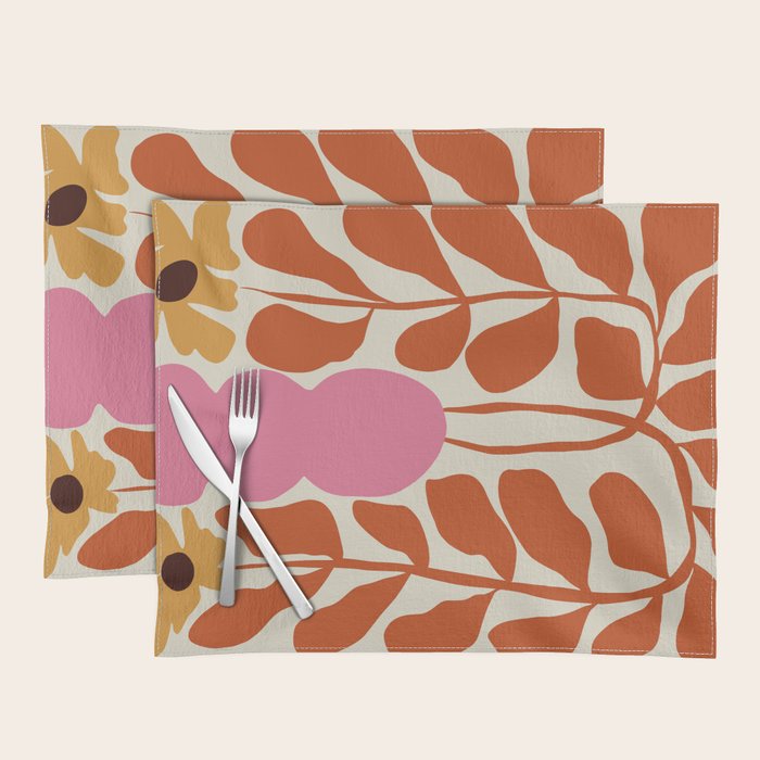 Dropping orange fern  Placemat Gallery Image 1