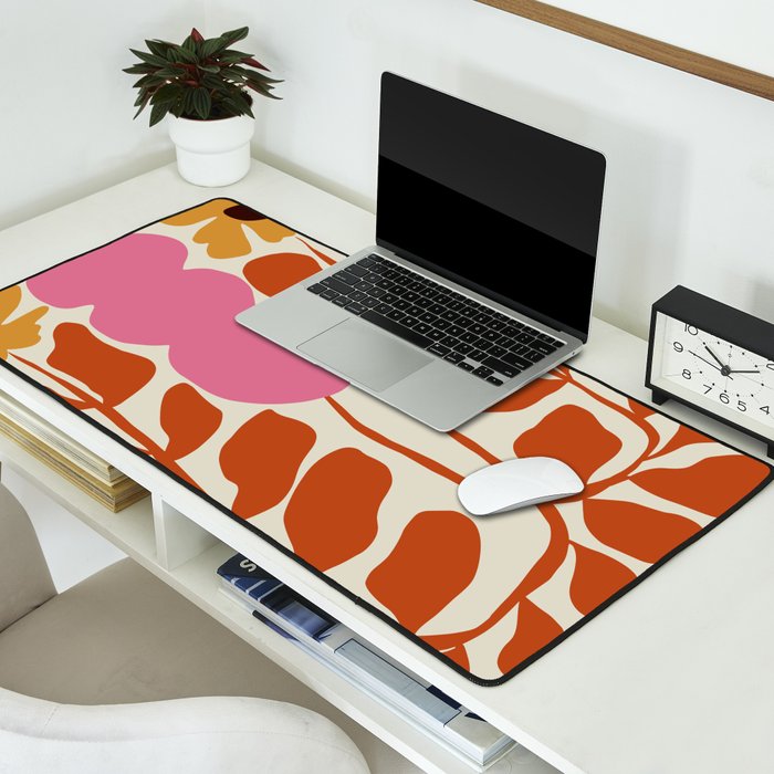 Dropping orange fern  Desk Mat Gallery Image 2