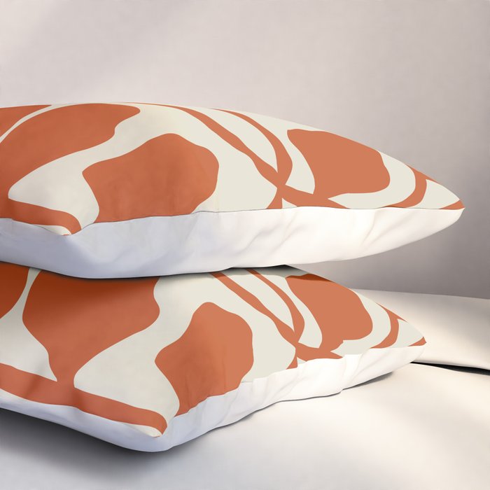 Dropping orange fern  Pillow Sham Gallery Image 3