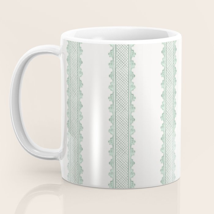 Clarabelle Stripe I Emerald Coffee Mug Gallery Image 3