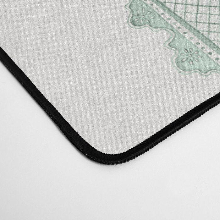 Clarabelle Stripe I Emerald Desk Mat Gallery Image 4