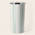 Clarabelle Stripe I Emerald Travel Mug Gallery Image 1