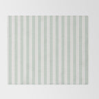 Clarabelle Stripe I Emerald Throw Blanket Gallery Image 2