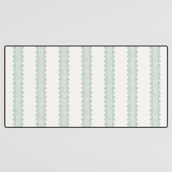Clarabelle Stripe I Emerald Desk Mat Gallery Image 3