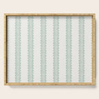 Clarabelle Stripe I Emerald Serving Tray Gallery Image 1