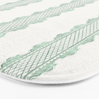 Clarabelle Stripe I Emerald Bath Mat Gallery Image 3