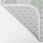 Clarabelle Stripe I Emerald Bath Mat Gallery Image 2