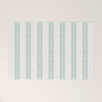 Clarabelle Stripe I Emerald Welcome Mat Gallery Image 1