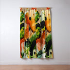 Abstract Modern Cactus 1 Window Curtain Gallery Image 3