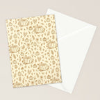 Floral Ink Pumpkin Pattern Stationery Card Gallery Image 2