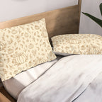 Floral Ink Pumpkin Pattern Pillow Sham Gallery Image 2