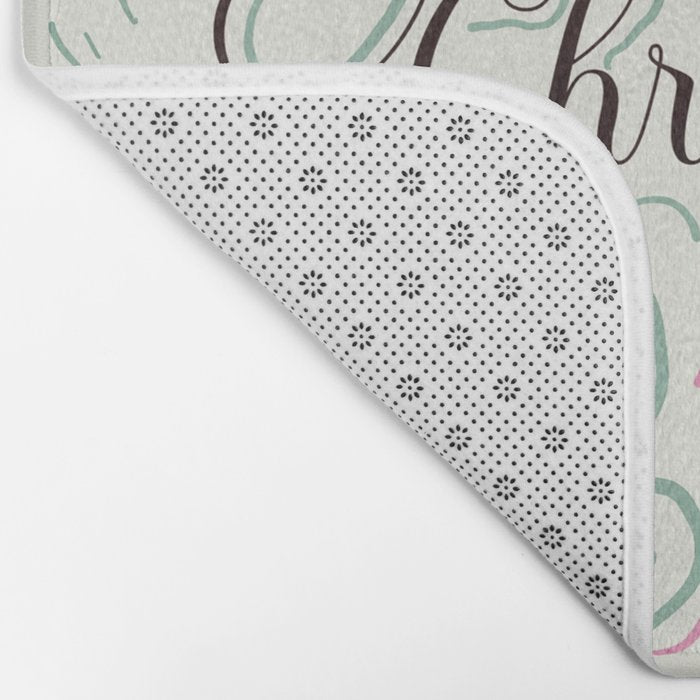 Festive holiday drinks illustration Bath Mat Gallery Image 2