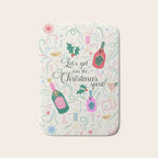 Festive holiday drinks illustration Bath Mat Gallery Image 1