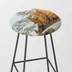 Snow + Golden Pine Photography Landscape Wall Decor, Scenic Nature Stool Gallery Image 2