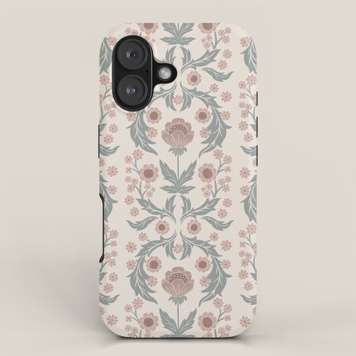 English Cottage Dusty Pink Posy iPhone Case Gallery Image 1