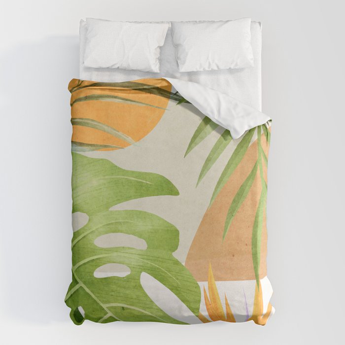 Abstract Art Tropical Leaves 20 Duvet Cover Gallery Image 6