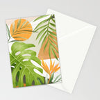 Abstract Art Tropical Leaves 20 Stationery Card Gallery Image 2
