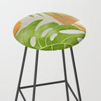 Abstract Art Tropical Leaves 20 Stool Gallery Image 2