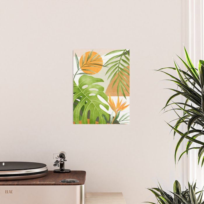 Abstract Art Tropical Leaves 20 Poster Gallery Image 2