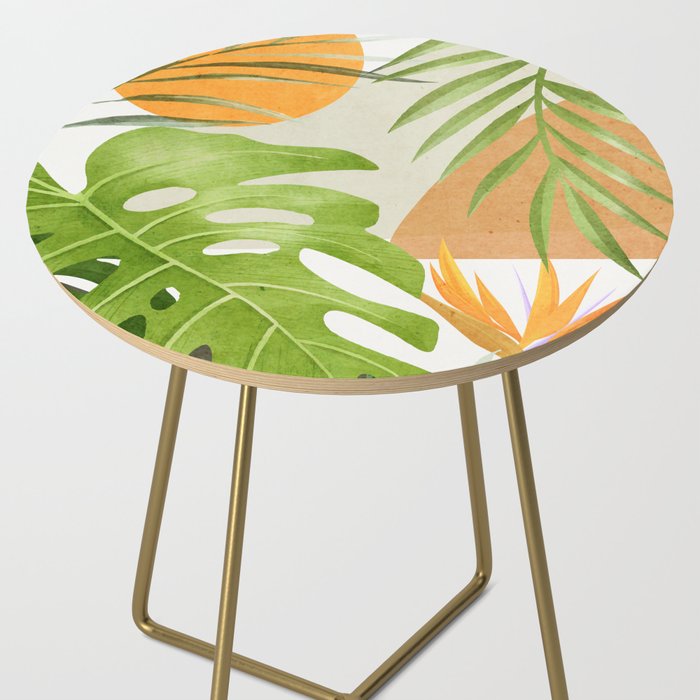 Abstract Art Tropical Leaves 20 Side Table Gallery Image 2