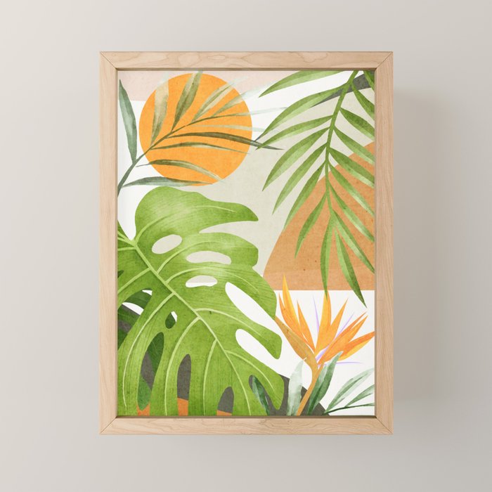 Abstract Art Tropical Leaves 20 Mini Art Print Gallery Image 1