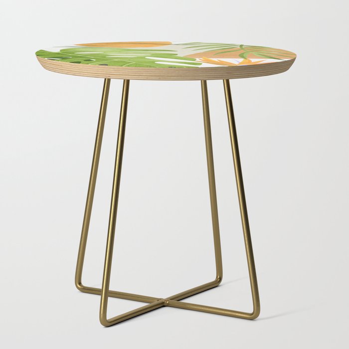 Abstract Art Tropical Leaves 20 Side Table Gallery Image 1