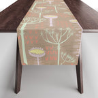 Block print brown bunny Table Runner Gallery Image 1