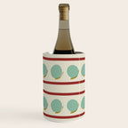 Rust and Light Teal Modern Circles and Lines Wine Chiller Gallery Image 3