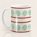Rust and Light Teal Modern Circles and Lines Coffee Mug Gallery Image 3