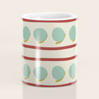 Rust and Light Teal Modern Circles and Lines Coffee Mug Gallery Image 4
