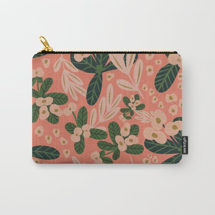 Poppy Pine (pink) Carry All Pouch Gallery Image 1